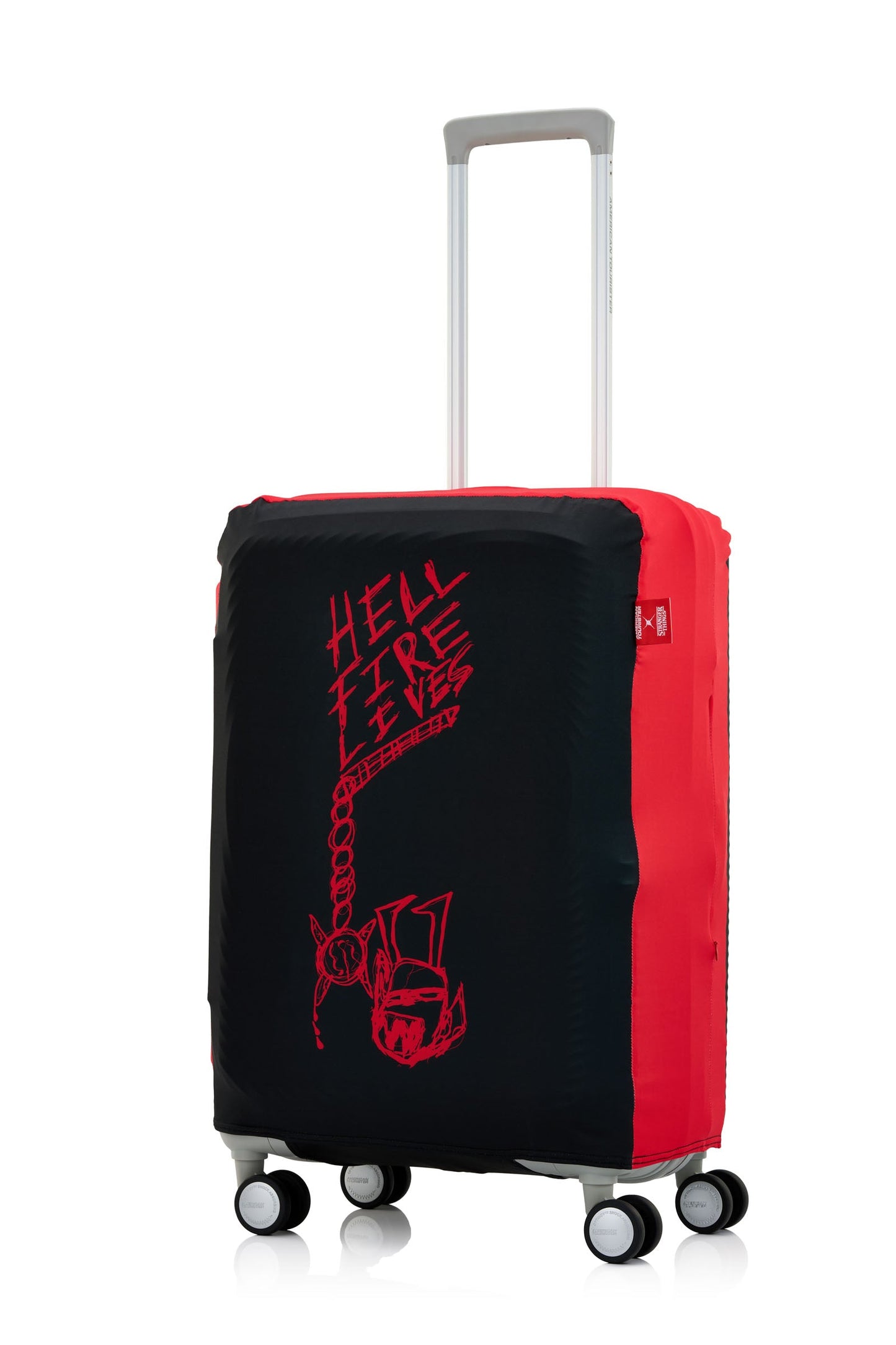 STRANGER THINGS HELLFIRE CLUB LUGGAGE COVER