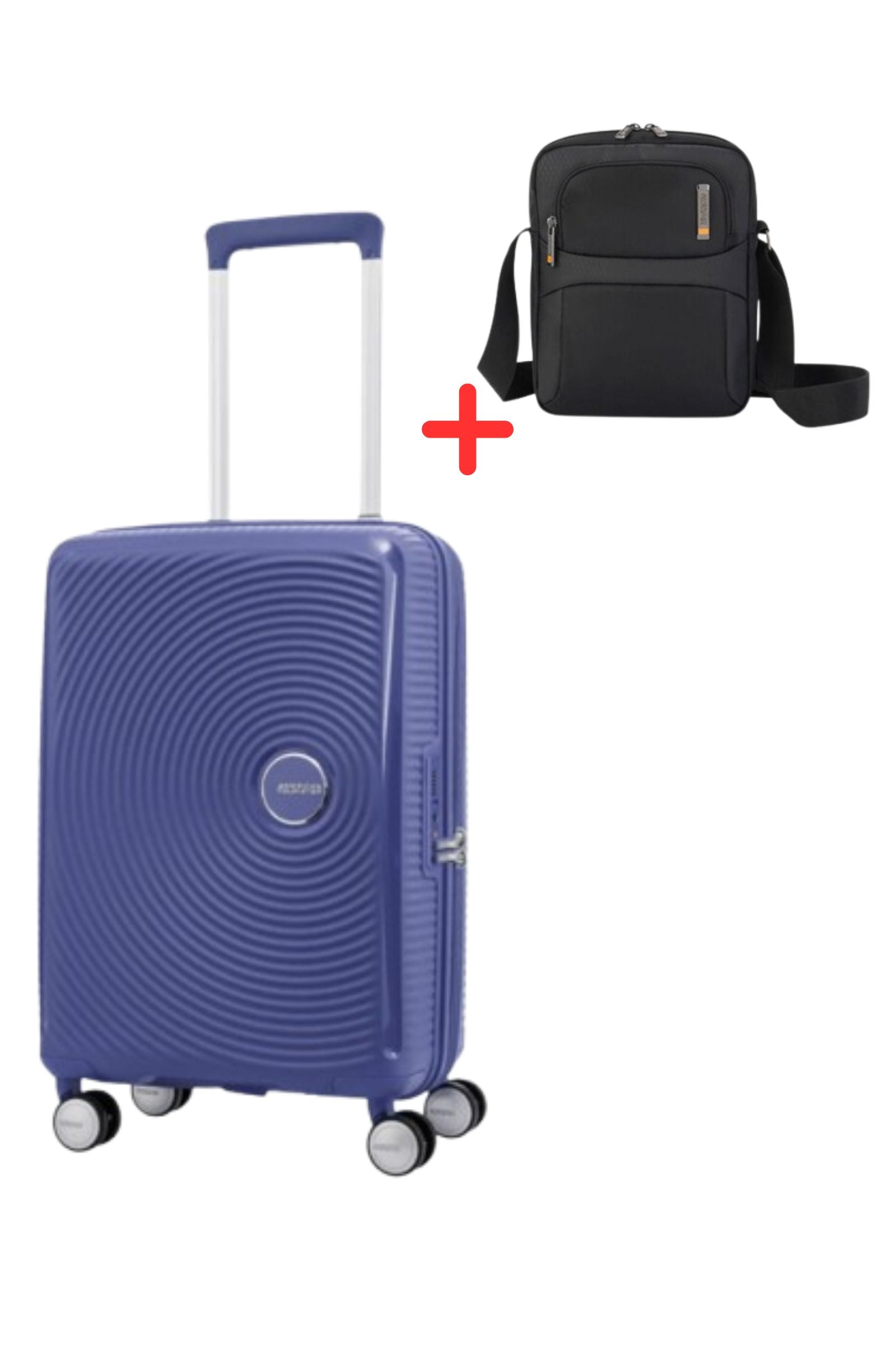 CURIO CABIN 55 CM + SEGNO SHOULDER BAG FREE | American Tourister